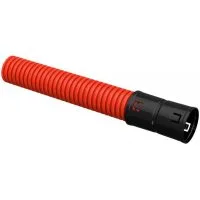 Труба гофрированная двустенная ПНД d50мм с муфтой красн. (уп.50м) IEK CTG12-050-K04-050-R