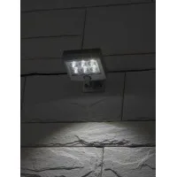 Прожектор садовый ERAFS024-07 6LED 150лм с датчиком движения выносная солнечная батарея ЭРА Б0044247