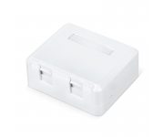 Корпус настенной розетки WR-MB-2 для установки 2-х вставок типа Keystone Jack бел. WRline 505220