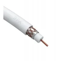 Кабель коаксиальный RG-6U Cu/(оплетка Cu 64%) PVC 75Ом бел. 100м Эра Б0044603