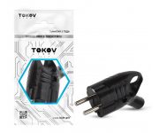 Вилка электрическая с заземл. с кольцом (ушком) 16А 250В IP20 черн. TOKOV ELECTRIC TKL-PLUZR-C05
