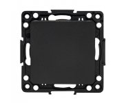 Стокгольм Механизм Выключателя 1-кл. 10А винтовые клеммы черный EKF