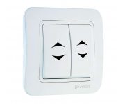 Переключатель проходной 2-кл. 1п 1мод. СП Lillium 10А IP20 бел./бел. Makel