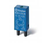 Модуль индикации и защиты LED + диод ( + A1) 6...24В DC зел. FINDER 9980902499
