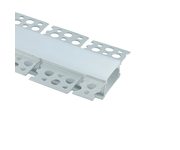 Профиль алюминиевый встраиваемый скрытый, серебро, CAB248