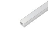 Профиль алюминиевый накладной, 10х10мм, серебро, CAB243