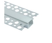 Профиль алюминиевый встраиваемый скрытый, серебро, CAB254