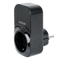 Реле напряжения для розетки STEKKER  VP-100B-3M, 230В,16A,черный