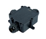 Распределительная коробка STEKKER LD550, количество вводов: 3, поликарбонат, нейлон, цвет черный, размер 126,2*102,8*35,3мм.