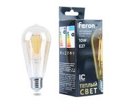 Лампа светодиодная Feron LB-64 E27 10W 230V 2700K