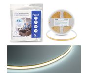 Лента светодиодная 720SMD(2110) 10Вт/м 24V 5000*8*1.8мм IP20 6500К, LS536 FERON СВОБОДНЫЙ РЕЗ