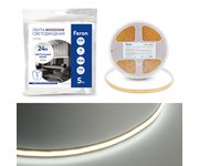 Лента светодиодная 720SMD(2110) 10Вт/м 24V 5000*8*1.8мм IP20 4000К, LS536 FERON СВОБОДНЫЙ РЕЗ