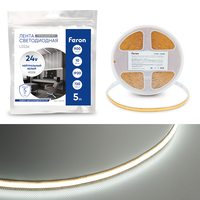 Лента светодиодная 720SMD(2110) 10Вт/м 24V 5000*8*1.8мм IP20 4000К, LS536 FERON СВОБОДНЫЙ РЕЗ