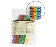 Маркер кабельный наборный 0-9 STEKKER 1,5 мм2 CBMR-MKN15 (150шт/упак - 10 отрез. по 15 шт.)