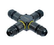 Соединитель-коннектор для проводов X 3-контактный LD557 STEKKER, водонепрониц. пружинный контакт