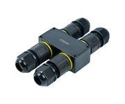 Соединитель-коннектор для проводов H 3-контактный LD558 STEKKER, водонепрониц. пружинный контакт