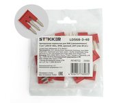 Центральная перемычка для ЗНИ самозажимных 4 мм² (JXB ST 4) 3PIN LD568-3-40 (DIY упак 20 шт),STEKKER