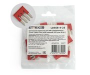 Центральная перемычка для ЗНИ самозажимных 2,5 мм² (JXB ST 2,5) 4PIN LD568-4-25 (DIY упак 20 шт),STEKKER