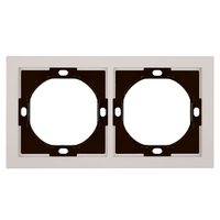 Рамка 2-местная, STEKKER, серия Мия, PFR00-3002-08, пудровый жемчуг