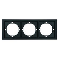 Рамка 3-местная, STEKKER, серия Мия, PFR00-3003-05, черный бархат