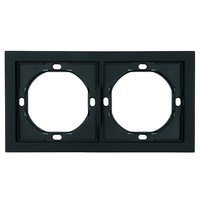 Рамка 2-местная, STEKKER, серия Мия, PFR00-3002-05, черный бархат