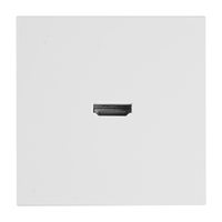 Розетка HDMI 2.0 Type A (механизм), STEKKER, серия Эмили, RST00-5118-01, белый фарфор, soft touch