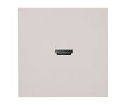 Розетка HDMI 2.0 Type A (механизм), STEKKER, серия Эмили, RST00-5118-01, белый фарфор, soft touch