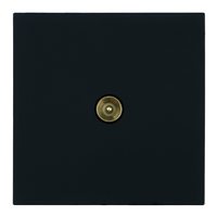 Розетка телевизионная 1-местная (механизм), STEKKER, 75 Ом, 5-862МГц, серия Мия, RST00-3108-05, черный бархат