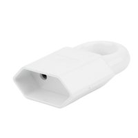 Розетка переносная 1-местная б/з STEKKER PST10-40-200 , пластик 250В, 10А, IP20, белый