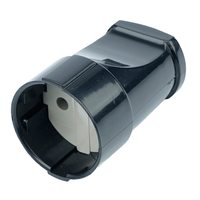 Розетка переносная 1-местная с/з STEKKER, PST10-30-201, пластик 250В, 10А, IP20, черный