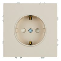 Розетка 1-местная с защитной шторкой с/з (механизм), STEKKER, 250В, 16А, серия Эмили, RST16-5110-08, кашемир, soft touch