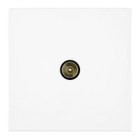 Розетка телевизионная 1-местная (механизм), STEKKER, 75 Ом, 5-862МГц, серия Мия, RST00-3108-01, белая магнолия