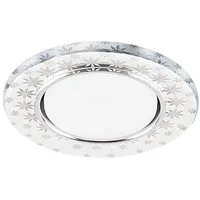 Светильник встраиваемый с белой LED подсветкой Feron CD4030 потолочный GX53 без лампы, прозрачный