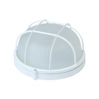 Светильник НБП 03-60-002 190х176х90мм, E27 max 60 Вт, алюм., стекло, решетка, IP54, белый