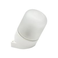 Светильник НББ 01-60-102 129х152х89мм, E27 max 60Вт, наклонный керам. корпус, стекло, IP65, белый