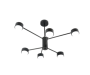 Светильник потолочный GX53 15Wx6, 230V, черный, AL270 GELA  Feron