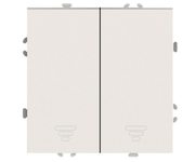 Выключатель 2-кл.самовозвр. (механизм), STEKKER, 250В, 10А, серия Эмили, RSW10-5113-08, кашемир, soft touch