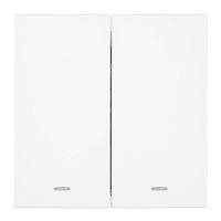 Выключатель 2-клавишный c индикатором (механизм), STEKKER, 250В, 10А, серия Мия, RSW10-3102-01, белая магнолия