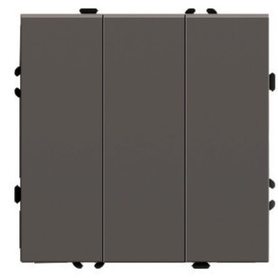 Выключатель 3-клавишный (механизм), STEKKER, 250В, 10А, серия Эмили, RSW10-5108-09, антрацит, soft touch в Выключатели клавишные, переключатели от STEKKER в интернет магазине ЭлектроОм электротовары f49922 f49922 STEKKER