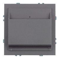 Выключатель карточный (механизм), STEKKER, 250В, 40А, серия Эмили, RSW40-5114-10, платиново-серый, soft touch