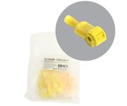 Зажим прокалывающий ответвительный с плоским разъемом (10 пар) сеч.2,5-4мм2, желтый (DIY упаковка 20шт) LD503-401-6