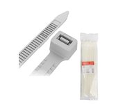 Хомут-стяжкa нейлоновая 200x3,6мм белая