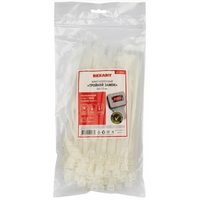 Хомут-стяжкa REXANT нейлоновая 200x3,6мм белая