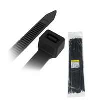 Хомут-стяжкa нейлоновая 400x4,8мм черная