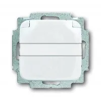 Розетка SCHUKO 16А 250В с крышкой, поле для надписи, Reflex SI, альп. белый
