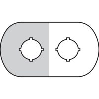 Шильдик MA6-1006 (2 места (1 желт)) для пластикового кнопочного поста