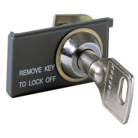 Блокировка выключателя в разомкнутом состоянии KEY LOCK E1/6 new - одинаковые ключи N.20005