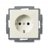 Розетка SCHUKO 16А 250В, с винтовыми клеммами, Basic 55, chalet-white