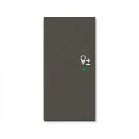 SRD-2-L-95 Клавиша двойная левая free@home, светорегулятор, Basic 55, цвет ch?teau-black