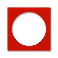 Сменная панель ABB Levit на розетку с заземлением красный